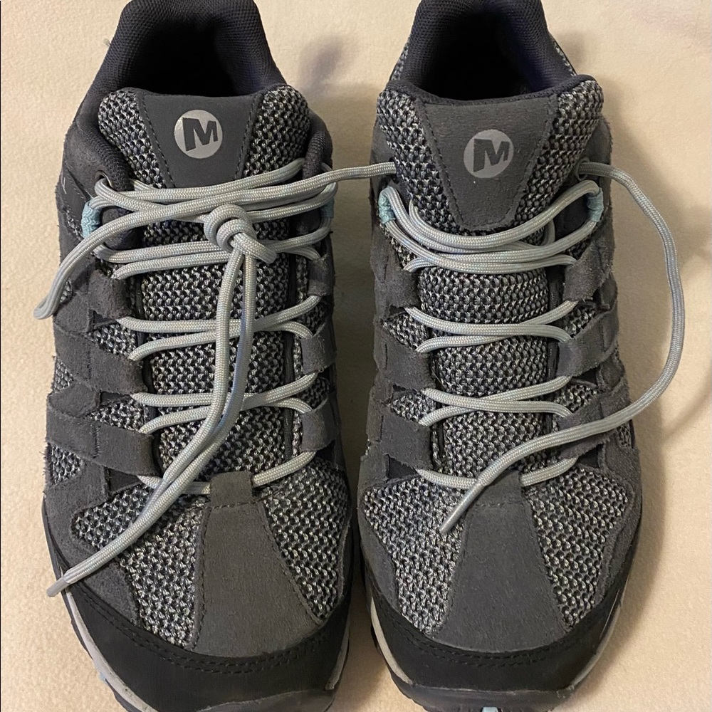 Merrell shoes. Great for hiking